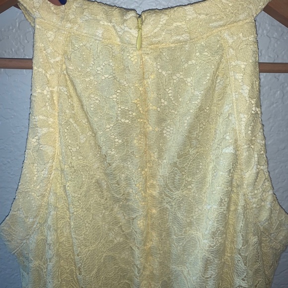 Betsey Johnson Yellow Lace Dress - Picture 4 of 5